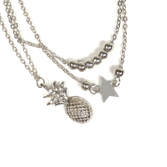 NWT Pineapple Star Gold Anklet Set - Picture 7 of 7